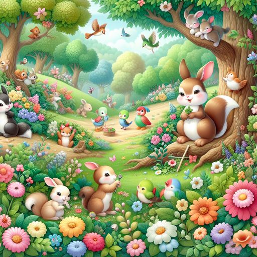 Delightful Woodland Creatures DIY Paint By Diamonds