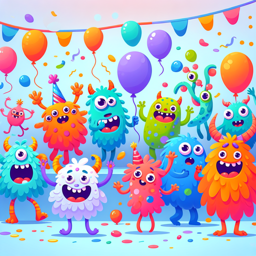 Silly Monster Adventures Paint By Diamonds Art