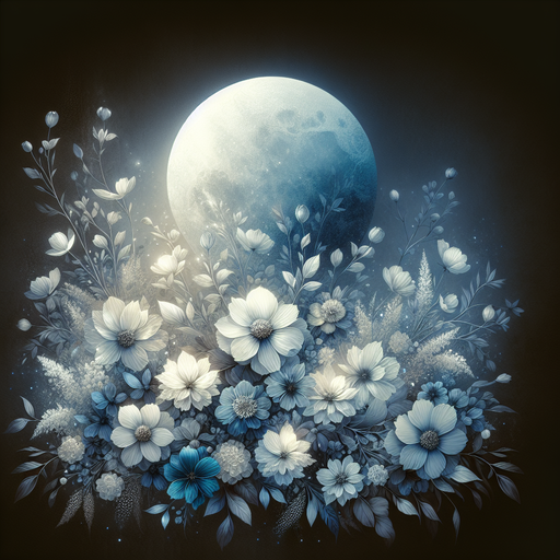 Ethereal Night Blooms Painting Diamond Kit