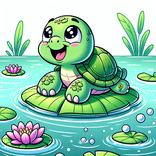 Giggling Turtle Diamond Painting