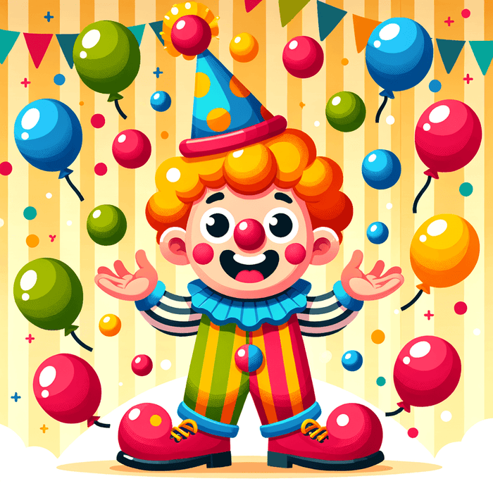 Cheerful Clown Parade Paint By Diamond