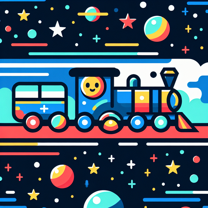 Galaxy Train To The Stars Painting Diamond Kit