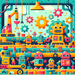 Quirky Robot Factory Paint By Diamond