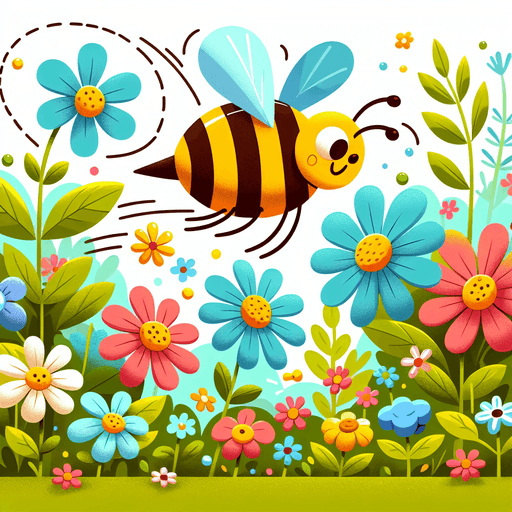 Buzzy Bee's Busy Day Paint By Diamonds