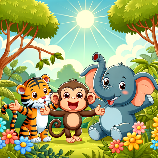 Exciting Jungle Friends Diamond Painting