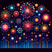 Fantastic Fireworks Show Paint By Diamonds Art