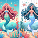 Magical Mermaid Dreams Paint By Color