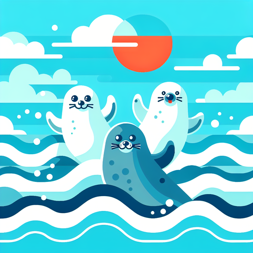 Splashing Seals Seaside Fun Diamonded Painting Kits