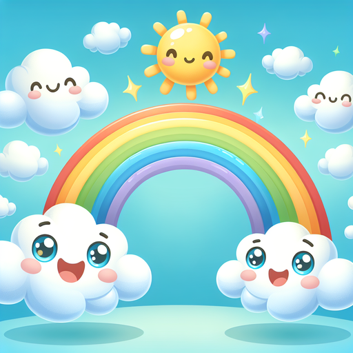 Whimsical Cloud Friends Diamond Painting