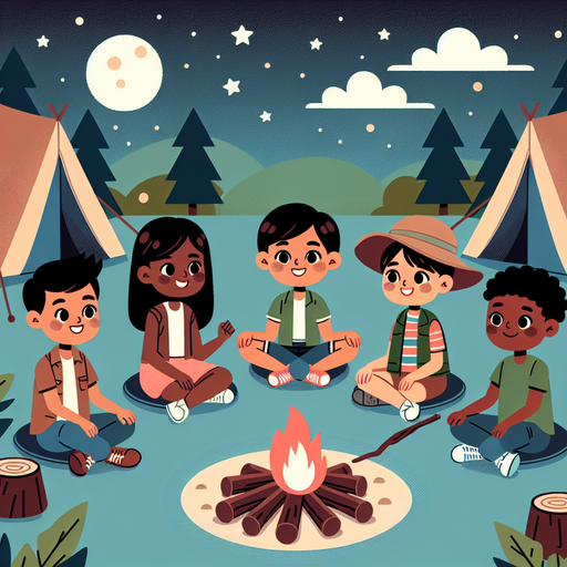 Beneath The Stars Campout Painting Diamond Kit