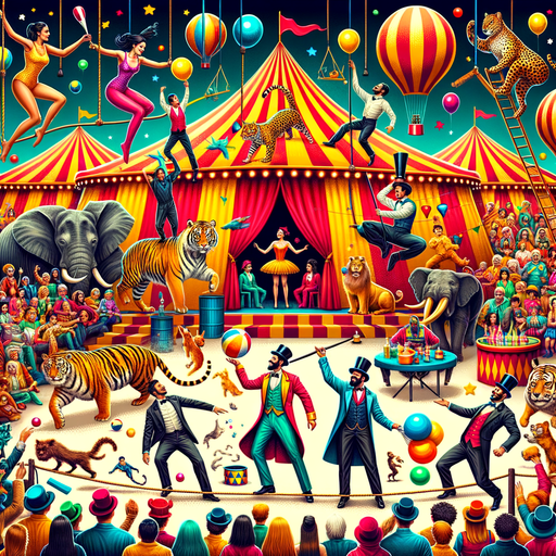 Joyful Circus Fun Paint By Diamonds Kits