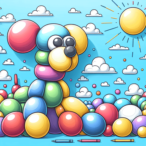 Gigantic Balloon Dog Paint By Color