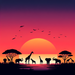 Sunset Safari Soiree Diamonded Painting Kits