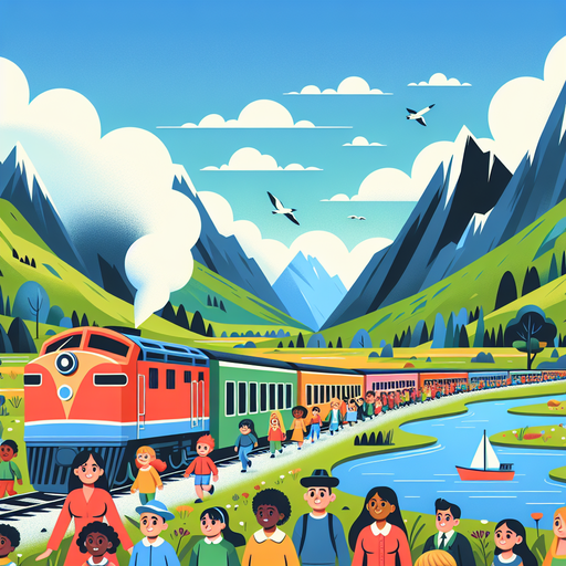 Tremendous Train Travels Painting Diamond Kit