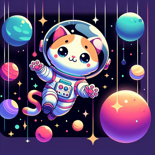 Curious Cosmic Cat Diamonded Painting Kits