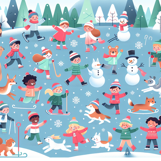 Snowy Wonderland Adventure Paint By Color