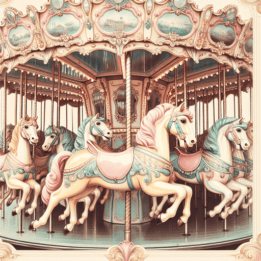 Vintage Carousel Delight Diamonded Painting Kits