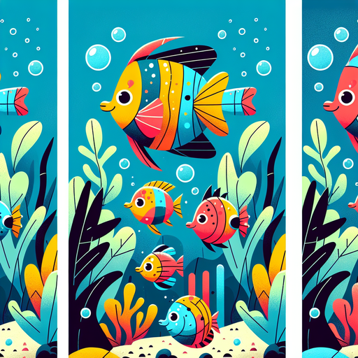 Vibrant Tropical Fish Painting Diamond Kit