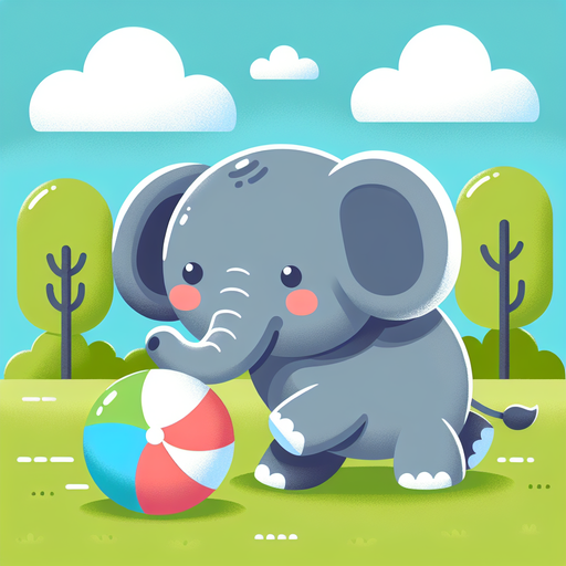 Adorable Elephant Paint By Color