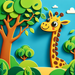 Silly Giraffe Paint By Diamond