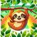 Whimsical Sloth Paint By Diamonds
