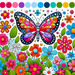 Garden Explorer Butterfly Painting Diamond Kit