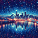 Dynamic City Nightscape Painting Diamond Kit