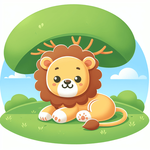 Cute Safari Lion DIY Paint By Diamonds