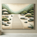 Peaceful Zen Pathway Painting By Diamonds Kit