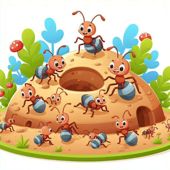 Adventurous Ant Hill Painting By Diamonds Kit