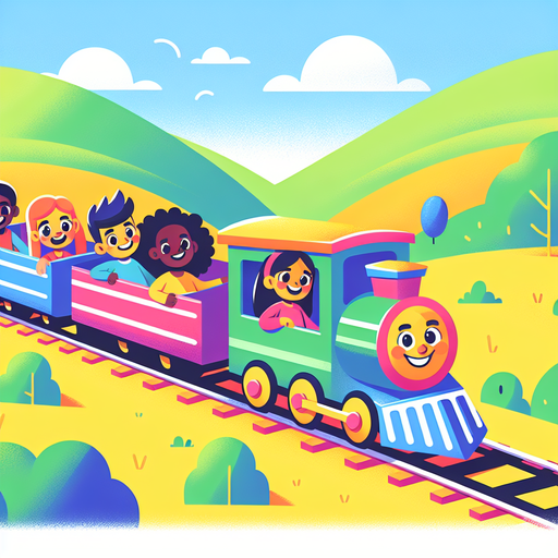 Joyful Train Journey Paint By Diamond
