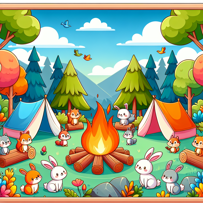 Cozy Woodland Campout Paint By Diamond