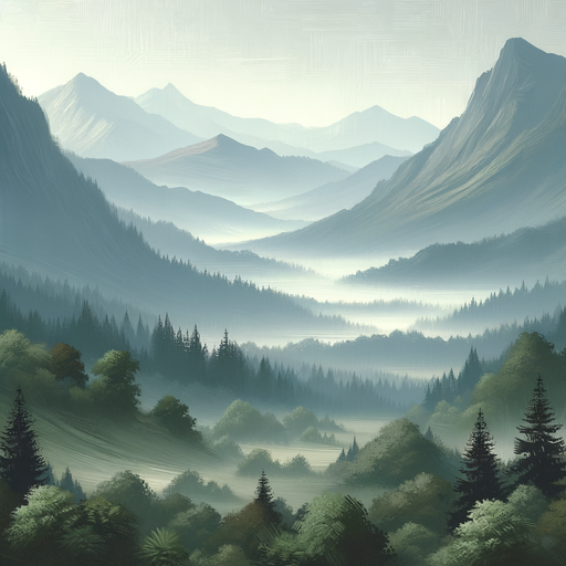 Mysterious Mountain Glade Painting Diamond Kit