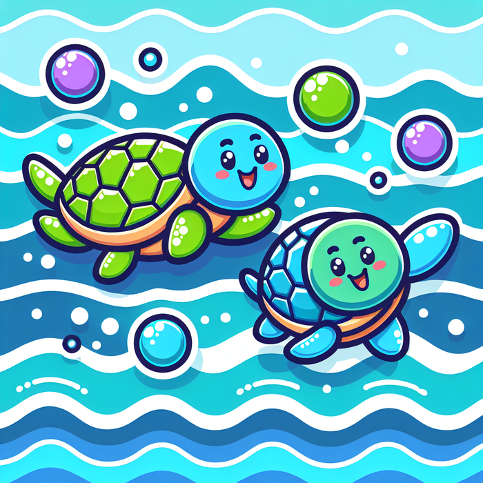 Joyful Turtles Paint By Diamonds