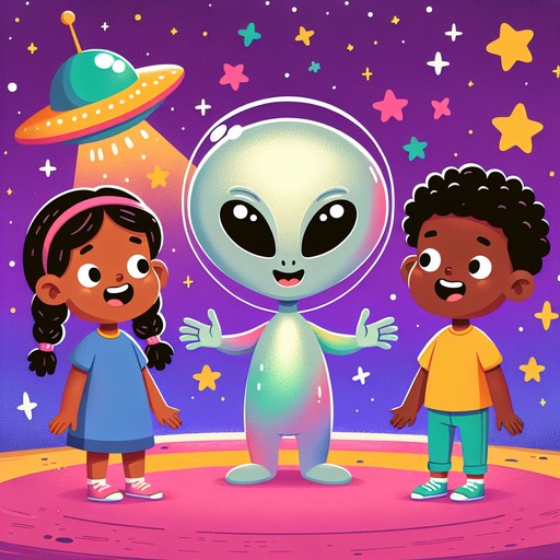 Adorable Alien Encounter Paint By Diamond