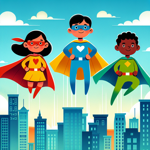 Superhero Kids Save The Day Paint By Diamond