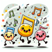 Merry Music Notes Painting By Diamonds Kit