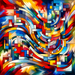 Colorful Abstract Expression Diamonded Painting Kits