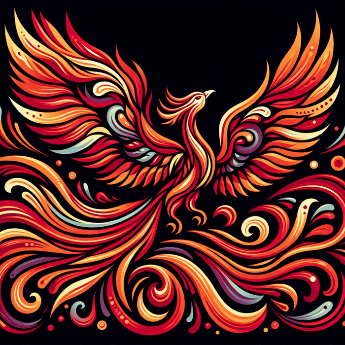 Mystic Phoenix Flight Paint By Diamonds Art