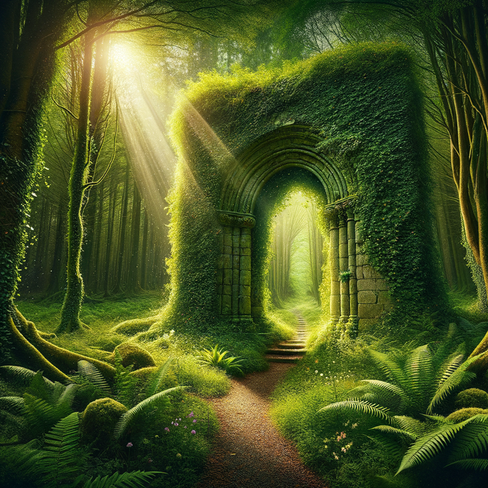 Mystical Forest Gateway 5D DIY Paint By Diamond Kit