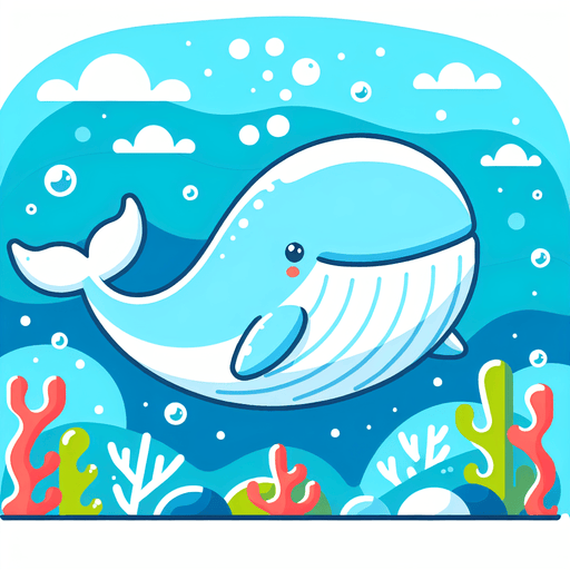 Happy Whale Paint By Color