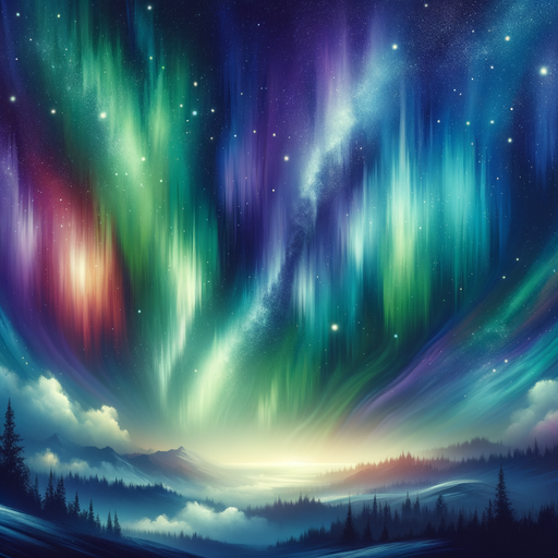 Breathtaking Aurora Borealis Paint By Diamonds Art