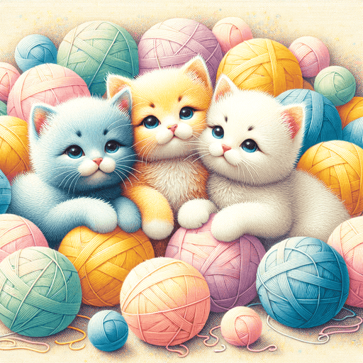 Cuddle Time With Kittens Paint By Diamonds Art