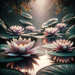 Serene Water Lilies Paint By Diamonds Kits