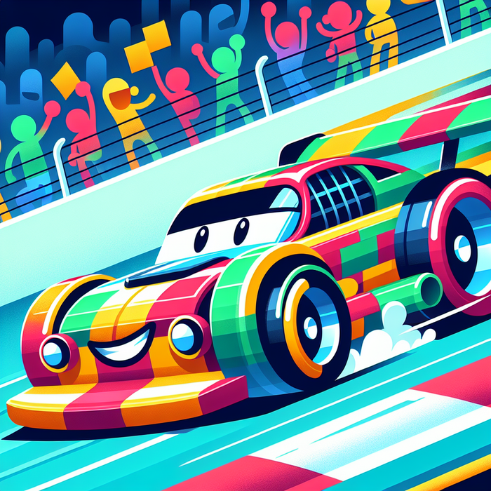 Dashing Race Car Painting Diamond Kit