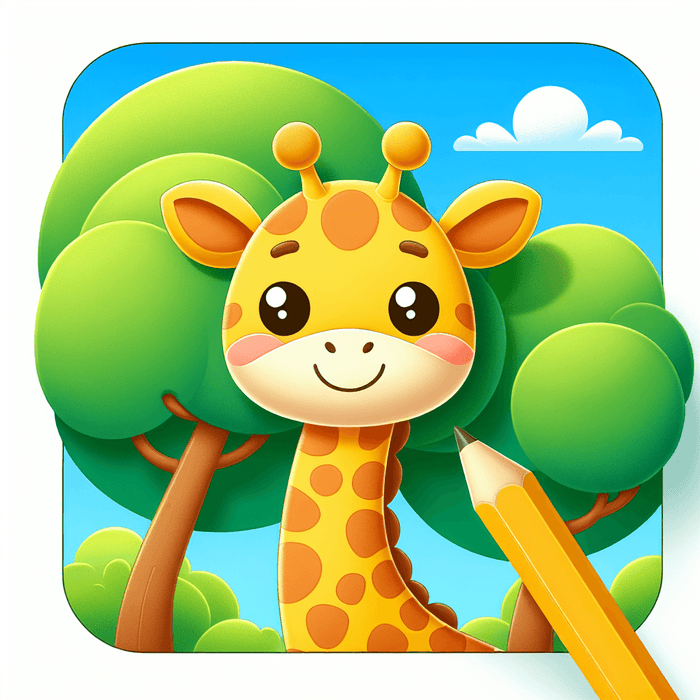 Cuddly Giraffe Paint By Color