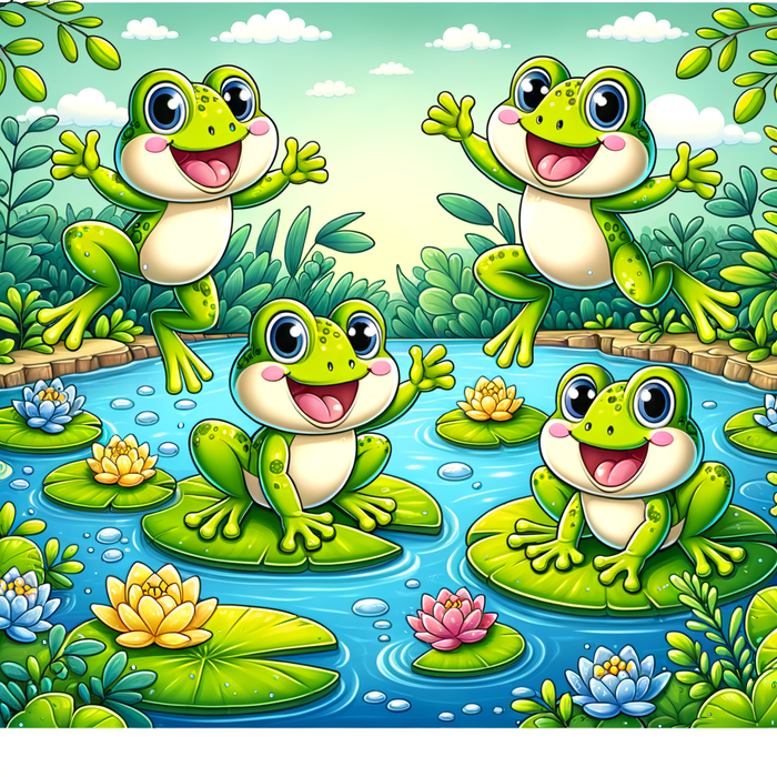 Friendly Frogs Paint By Diamond