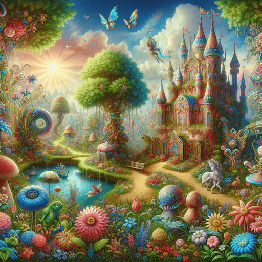 Charming Fantasy Castle Diamonded Painting Kits