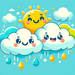 Cheerful Clouds Paint By Diamonds Kits