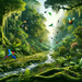 Mystical Rainforest Paint By Diamonds Kits